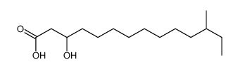 3-hydroxy-12-methyltetradecanoic acid Structure