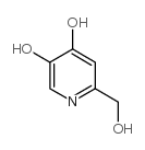 6-(羟基甲基)吡啶-3,4-二醇结构式