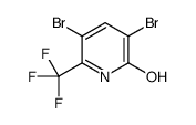 3,5-二溴-2-羟基-6-三氟甲基吡啶结构式