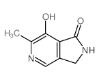 1H-Pyrrolo[3,4-c]pyridin-1-one,2,3-dihydro-7-hydroxy-6-methyl- Structure
