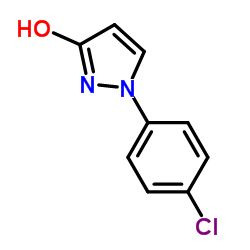 1-(4-氯苯基)-3-吡唑醇结构式