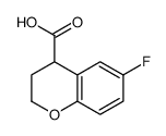 6-fluoro-3,4-dihydro-2H-chromene-4-carboxylic acid Structure