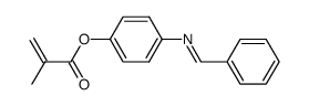 methacrylic acid-(4-benzylidenamino-phenyl ester) Structure