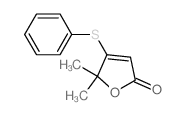 2(5H)-Furanone,5,5-dimethyl-4-(phenylthio)- Structure