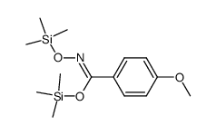 trimethylsilyl 4-methoxy-N-((trimethylsilyl)oxy)benzimidate Structure