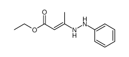 ethyl 3-(2-phenylhydrazinyl)but-2-enoate Structure