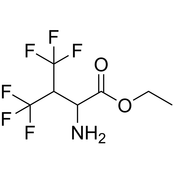 2-氨基-4,4,4-三氟-3-(三氟甲基)丁酸乙酯结构式