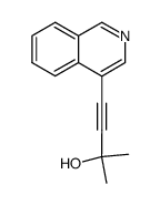 4-(isoquinolin-4-yl)-2-methylbut-3-yn-2-ol结构式
