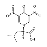(S)-2-(3,5-dinitro-4-oxopyridin-1(4H)-yl)-4-methylpentanoic acid结构式