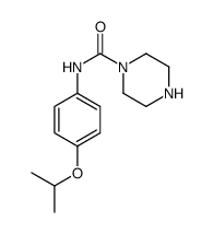 N-(4-异丙氧基苯基)哌嗪-1-羧酰胺结构式