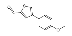 4-(4-Methoxyphenyl)-2-thiophenecarbaldehyde结构式