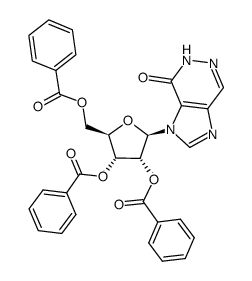 3-(2,3,5-tri-O-benzoyl-β-D-ribofuranosyl)imidazo[4,5-d]pyridazin-4(5H)-one Structure
