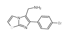 (6-(4-BROMOPHENYL)IMIDAZO[2,1-B]THIAZOL-5-YL)METHANAMINE结构式