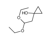 1-(2,2-diethoxyethyl)cyclopropan-1-ol结构式