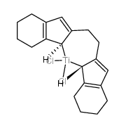 二氯[(S,S)-亚乙基双(4,5,6,7-四氢-1-茚基)]钛(IV)结构式