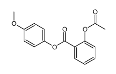 p-methoxyphenyl o-acetoxybenzoate Structure