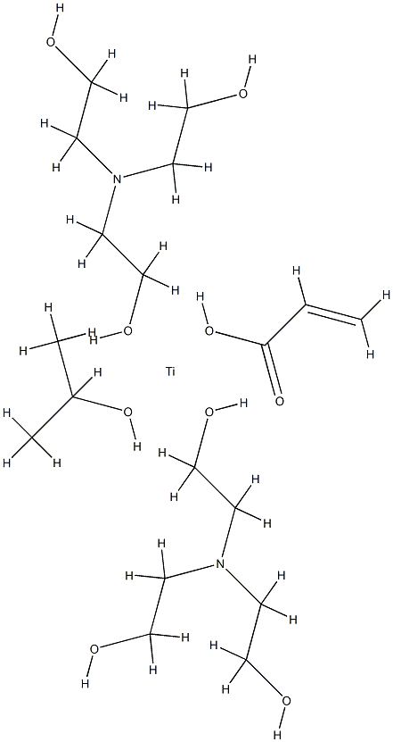 bis[[2,2',2''-nitrilotris[ethanolato]](1-)-N,O](propan-2-olato)(acrylato-O)titanium structure