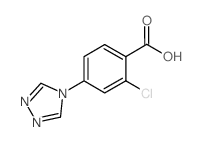2-chloro-4-(4H-1,2,4-triazol-4-yl)benzoic acid(SALTDATA: FREE) Structure