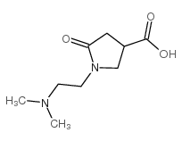 1-[2-(二甲基氨基)乙基]-5-氧吡咯烷-3-羧酸结构式