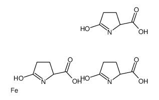 tris(5-oxo-L-prolinato-N1,O2)iron结构式