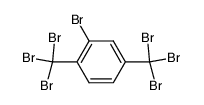 2-bromo-1,4-bis-tribromomethyl-benzene结构式