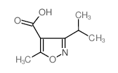 3-异丙基-5-甲基异噁唑-4-羧酸结构式