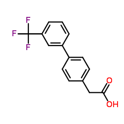 3'-三氟甲基-4-联苯乙酸结构式
