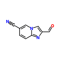 6-氰基咪唑[1,2-A]吡啶-2-甲醛结构式