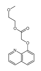 2-methoxyethyl 2-quinolin-8-yloxyacetate结构式