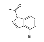 1-乙酰基-4-溴-1H-吲唑结构式