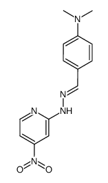 Dimethyl-{4-[(4-nitro-pyridin-2-yl)-hydrazonomethyl]-phenyl}-amine结构式