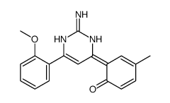 6-[2-amino-6-(2-methoxyphenyl)-1H-pyrimidin-4-ylidene]-4-methylcyclohexa-2,4-dien-1-one Structure