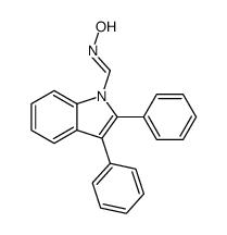 N-[(2,3-diphenylindol-1-yl)methylidene]hydroxylamine Structure