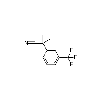 2-甲基-2-(3-(三氟甲基)苯基)丙腈结构式