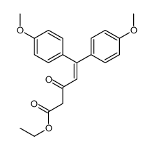 ethyl 5,5-bis(4-methoxyphenyl)-3-oxopent-4-enoate结构式