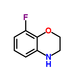 8-氟-3,4-二氢-2H-苯并[b][1,4]噁嗪结构式