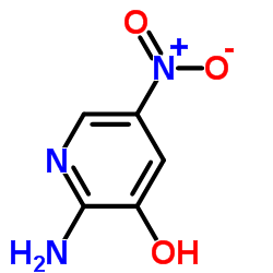 2-氨基-5-硝基吡啶-3-醇结构式