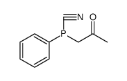 Phosphinecarbonitrile, 1-(2-oxopropyl)-1-phenyl Structure
