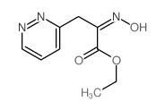 3-Pyridazinepropanoicacid, a-(hydroxyimino)-, ethyl ester结构式