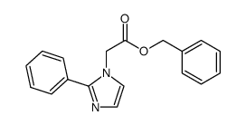 (2-phenylimidazol-1-yl)acetic acid benzyl ester结构式