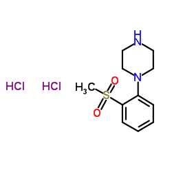 1-[2-(甲磺酰基)苯基]哌嗪盐酸盐结构式