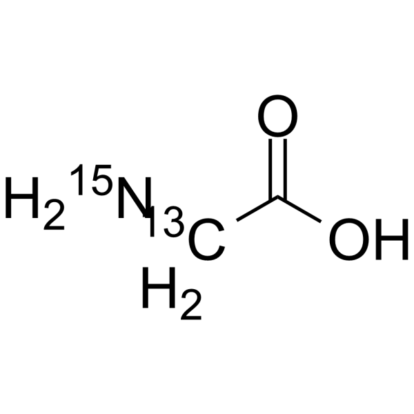 Glycine-2-13C,15N Structure