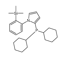 dicyclohexyl-[1-(2-trimethylsilylphenyl)pyrrol-2-yl]phosphane Structure