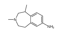 3,5-dimethyl-1,2,4,5-tetrahydro-3-benzazepin-8-amine Structure