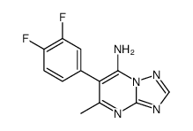 6-(3,4-difluorophenyl)-5-methyl-[1,2,4]triazolo[1,5-a]pyrimidin-7-amine Structure