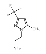 2-[5-甲基-3-(三氟甲基)-1H-吡唑-1-基]乙胺结构式