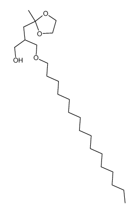 2-Hexadecyloxymethyl-3-(2-methyl-[1,3]dioxolan-2-yl)-propan-1-ol Structure