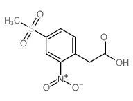2-(4-(甲基磺酰)-2-硝基苯基)乙酸结构式