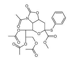 5-乙酰氨基-7,8,9-三-O-乙酰基-5-N,4-O-羰基-3,5-二脱氧-2-S-苯基-2-硫代-β-D-甘油-D-半乳-2-吡喃神经氨酸甲酯图片