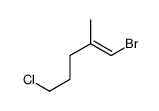 1-bromo-5-chloro-2-methylpent-1-ene Structure